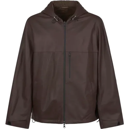 Reversible Windbreaker in Napa Mat , male, Sizes: 2XL, L - Lanvin - Modalova