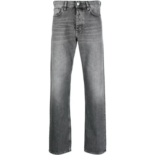 Straight-Leg Cotton Jeans , male, Sizes: W29 L32, W31 L34, W28 L32, W30 L32, W33 L34, W32 L34, W34 L34 - Sunflower - Modalova
