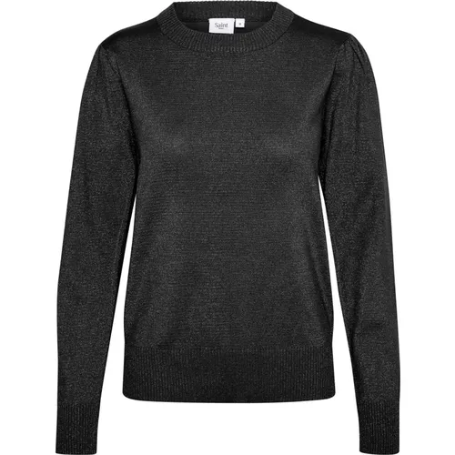 Glitzer Pullover Schwarz - Saint Tropez - Modalova