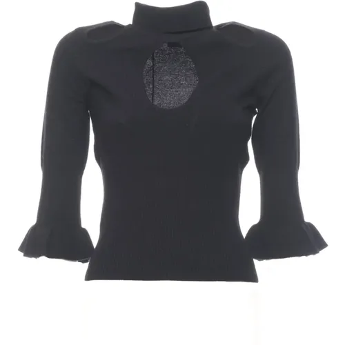 Schwarzer Pullover , Damen, Größe: S - pinko - Modalova