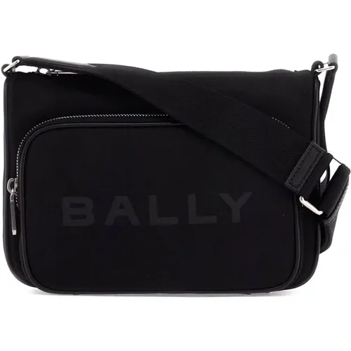 Nylon Shoulder Bag with Adjustable Strap , male, Sizes: ONE SIZE - Bally - Modalova