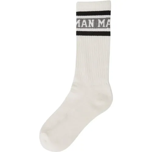 Logo Jacquard Baumwoll Skater Socken , Herren, Größe: M - Human Made - Modalova
