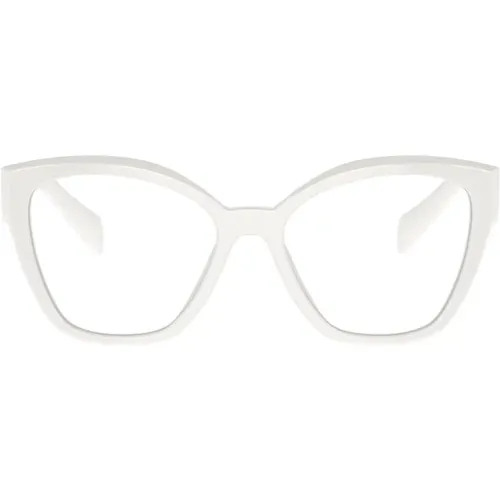 Schwarze Schmetterlingsbrille für Damen , Damen, Größe: 52 MM - Prada - Modalova