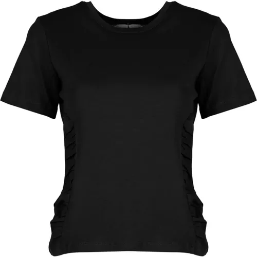 Figurbetontes T-Shirt mit Rundhalsausschnitt , Damen, Größe: 2XS - Silvian Heach - Modalova