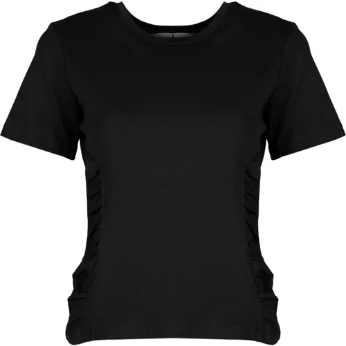 Figurbetontes T-Shirt mit Rundhalsausschnitt , Damen, Größe: M - Silvian Heach - Modalova