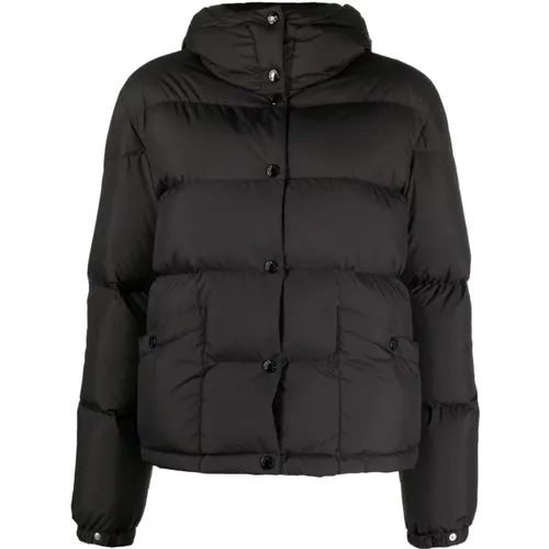 Schwarze Mäntel - Ebre Moncler - Moncler - Modalova