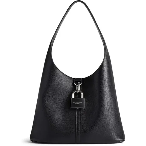 Grained Leather Tote Bag , female, Sizes: ONE SIZE - Balenciaga - Modalova