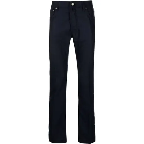 Wool Flannel Trousers , male, Sizes: W32 - Jacob Cohën - Modalova