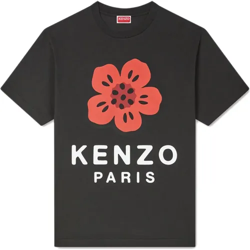 Floral Print T-shirt , male, Sizes: M, L, S, XL - Kenzo - Modalova