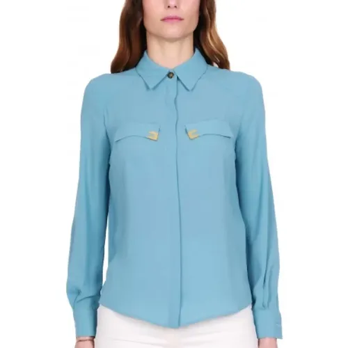 Elegante Georgette Bluse - Elisabetta Franchi - Modalova