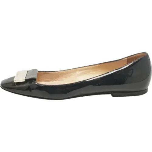 Pre-owned Leather flats , female, Sizes: 7 UK - Jimmy Choo Pre-owned - Modalova