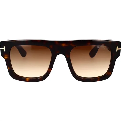 Geometrische Sonnenbrille mit T-Logo - Tom Ford - Modalova