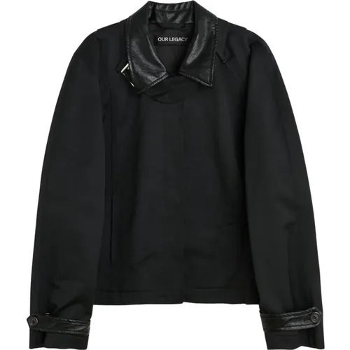 Schwarze Aero Nylon Blouson Jacke - Our Legacy - Modalova