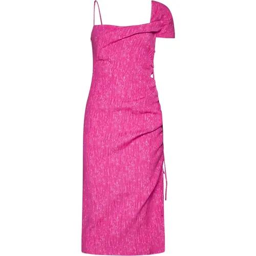 Fuchsia Dress sgannete , female, Sizes: S, XS, M - Stine Goya - Modalova