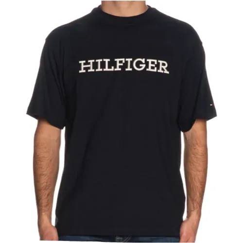 Regenerierte Baumwolle Desert Sky T-Shirt , Herren, Größe: L - Tommy Hilfiger - Modalova