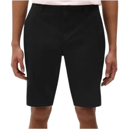 Schwarze Slim Fit Casual Shorts , Herren, Größe: W28 - Dickies - Modalova