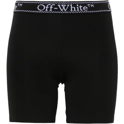 Schwarze Shorts für Frauen Ss24 , Damen, Größe: M - Off White - Modalova