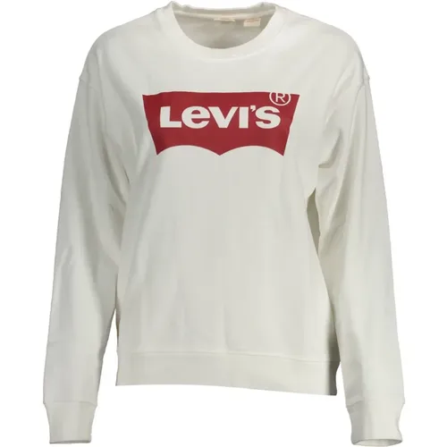 Levi's, Weißer Damen Sweatshirt Langarm Druck Logo , Damen, Größe: L - Levis - Modalova