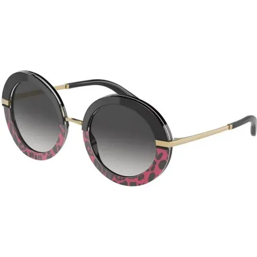 Black Frame Women's Sunglasses , female, Sizes: 52 MM - Dolce & Gabbana - Modalova