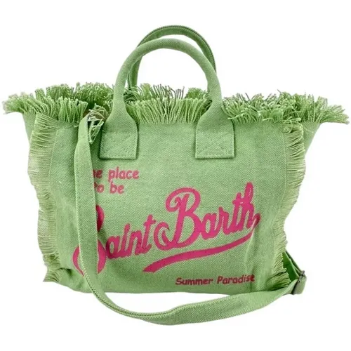 Canvas Shopping Bag with Zip Closure , female, Sizes: ONE SIZE - MC2 Saint Barth - Modalova