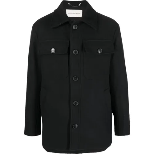 Wool Shirt Jacket , male, Sizes: M - Dries Van Noten - Modalova