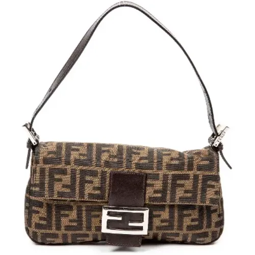 Pre-owned Canvas shoulder-bags , female, Sizes: ONE SIZE - Fendi Vintage - Modalova