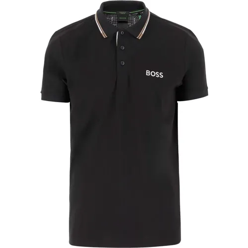 Logo Polo Shirt aus Stretch-Baumwollmischung , Herren, Größe: L - Hugo Boss - Modalova