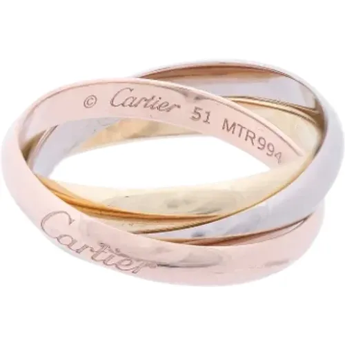 Pre-owned White Gold rings , female, Sizes: ONE SIZE - Cartier Vintage - Modalova