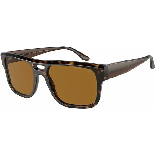 EA 4197 Sunglasses in Havana Color , male, Sizes: 57 MM - Emporio Armani - Modalova
