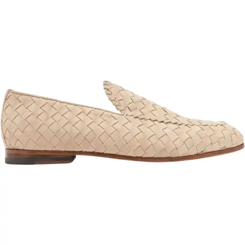 Handgefertigte gewebte Wildleder-Pennyloafer,Handgefertigte Gewebte Lederslipper,Handgefertigte Gewebte Leder Penny Loafers - Scarosso - Modalova