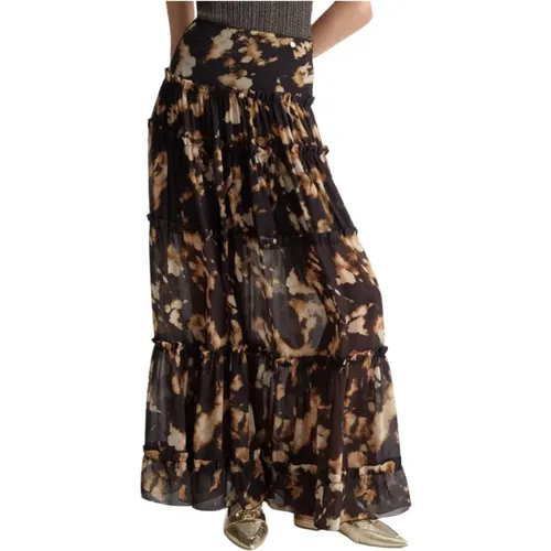 Fantasy Georgette Skirt , female, Sizes: M, XS - Liu Jo - Modalova