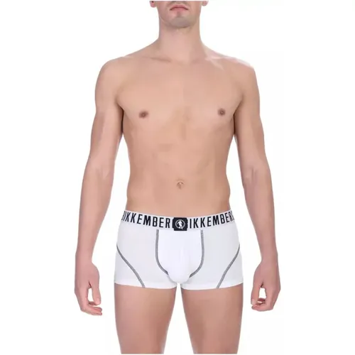 Doppelpack Weiße Boxershorts , Herren, Größe: L - Bikkembergs - Modalova