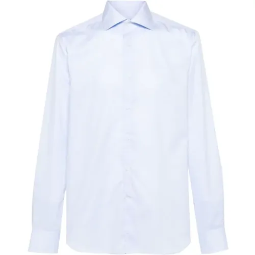 Cotton Twill Dress Shirt , male, Sizes: L, 2XL, 5XL, 4XL - Corneliani - Modalova