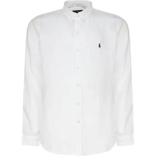 Linen Button-Down Shirt , male, Sizes: XL, 2XL - Ralph Lauren - Modalova