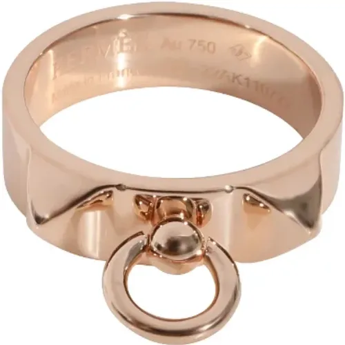 Pre-owned Rose Gold rings , female, Sizes: ONE SIZE - Hermès Vintage - Modalova
