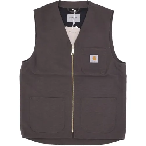 Tobacco Rigid Streetwear Vest , Herren, Größe: S - Carhartt WIP - Modalova