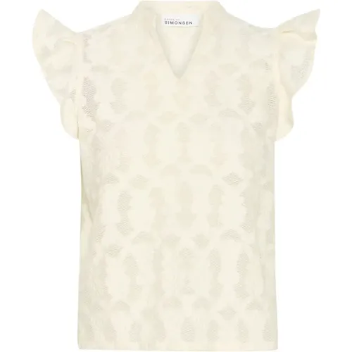 Orkidekb Shirt Blouse with Ruffle Sleeves , female, Sizes: 2XL - Karen by Simonsen - Modalova