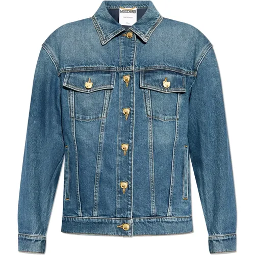 Denim Jacket , female, Sizes: S, XS, 2XS, M - Moschino - Modalova