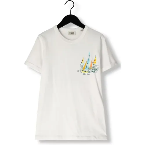 Jungen Polo & T-Shirts Baumwolle Artwork T-Shirt - Scotch & Soda - Modalova
