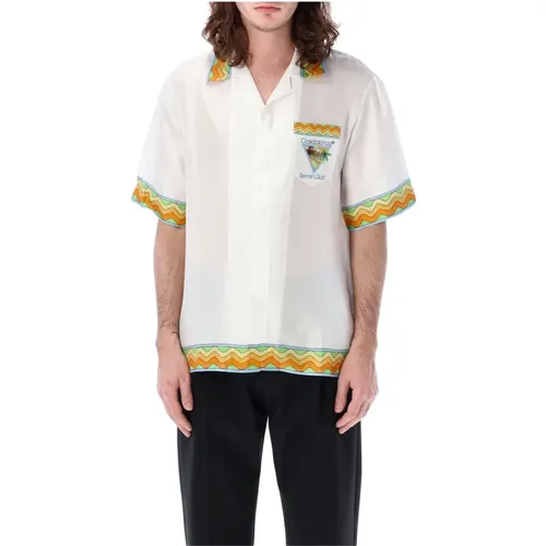 Afro Cubism Tennis Club Shirt , male, Sizes: M - Casablanca - Modalova