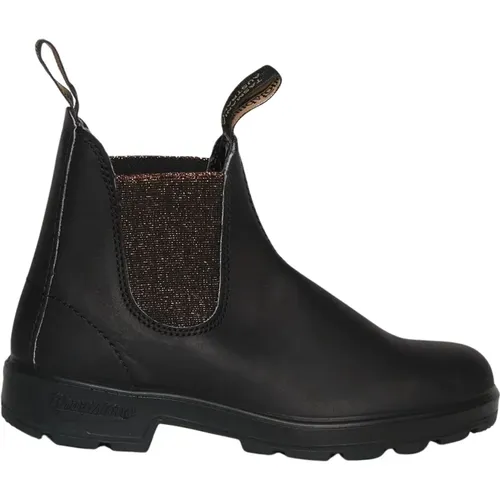 Leather Chelsea Boot with Glitter Elastic , male, Sizes: 6 UK - Blundstone - Modalova