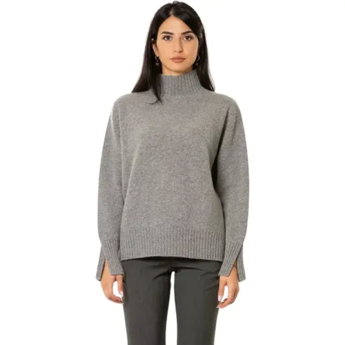 Cashmere Turtleneck - Medium Grey , female, Sizes: XL - Vanisé - Modalova