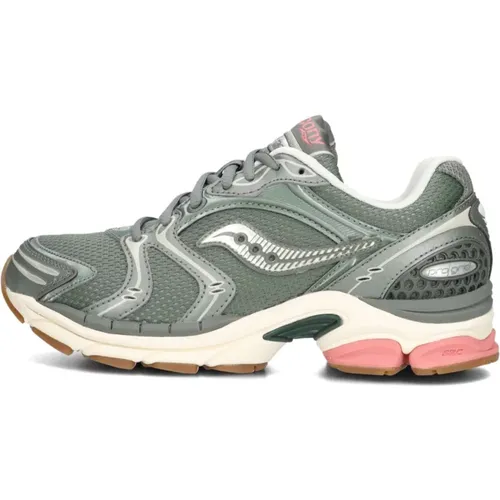 Grüne Progrid Triumph 4 Sneakers , Damen, Größe: 40 EU - Saucony - Modalova