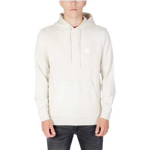 Cotton Hooded Sweatshirt with Front Pockets , male, Sizes: XL, M - Hugo Boss - Modalova
