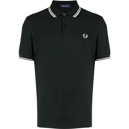 Grünes Gestreiftes Poloshirt - Fred Perry - Modalova