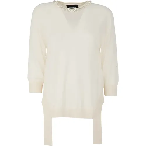 Long Sleeve Jumper With CUT OUT Sides, Tails EMB , female, Sizes: S - Simone Rocha - Modalova