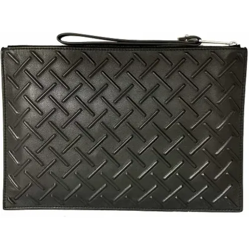 Pre-owned Leather clutches , female, Sizes: ONE SIZE - Bottega Veneta Vintage - Modalova