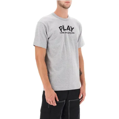 Play T-Shirt with Prints , male, Sizes: XL, L, S, M - Comme des Garçons Play - Modalova