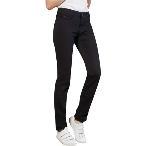 Schicke Straight-Leg Jeans in Schwarz , Damen, Größe: 2XL L30 - MAC - Modalova