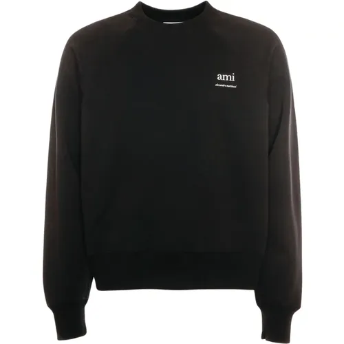 Organisches Sweatshirt mit Raglanärmeln , Herren, Größe: L - Ami Paris - Modalova